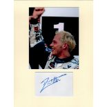 Motor Racing Jacques Villeneuve 16x12 overall mounted signature piece. Good condition. All