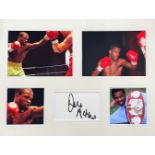 Boxing Duke McKenzie 16x12 overall mounted signature piece includes signed album page and four