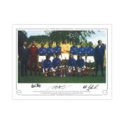 Autographed Rangers 16 X 12 Limited Edition - Col, Depicting A Wonderful Image Showing The 1972