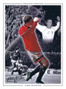 Autographed Lee Sharpe 16 X 12 Montage Edition Colorized, Depicting A Superbly Produced Montage Of