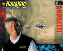 Motor Racing Mario Andretti signed 10x8 Havoline Racing promo photo. Mario Gabriele Andretti (born