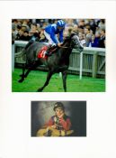 Horse Racing Willie Carson 16x12 overall mounted signature piece. Good condition. All autographs