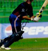 Cricket Marcus Trescothick MBE signed 10x8 colour photo Showing Trescothick in action for England.
