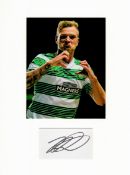 Football John Guidetti 16x12 overall Celtic mounted signature piece includes a signed album page and