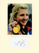 Swimming Rebecca Adlington 16x12 overall mounted signature piece includes signed album page and a