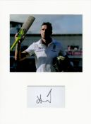 Cricket Kevin Pietersen 16x12 overall mounted signature piece includes a signed album page and a