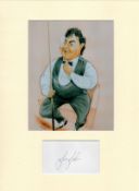 Snooker Joe Johnson 16x12 overall mounted signature piece includes a signed album page and a