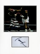 Boxing Lennox Lewis 16x12 overall mounted signature piece. Good condition. All autographs come