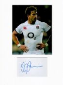 Rugby Danny Cipriani 16x12 overall England mounted signature piece. Danny Cipriani (born 2