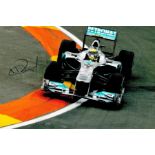 Motor Racing Nico Rosberg signed 10x8 Mercedes Formula One colour photo. Nico Erik Rosberg (born