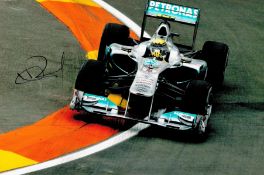 Motor Racing Nico Rosberg signed 10x8 Mercedes Formula One colour photo. Nico Erik Rosberg (born