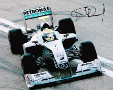 Motor Racing Nico Rosberg signed 10x8 Mercedes Formula One colour photo. Nico Erik Rosberg (born