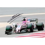 Motor Racing Esteban Ocon signed Force India Formula One 12x8 colour photo. Esteban José Jean-Pierre