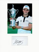 Golf Martin Kaymer 16x12 overall mounted signature piece includes a signed album page and a colour