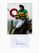 Horse Racing AP McCoy 16x12 overall mounted signature piece includes a signed album page and