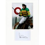 Horse Racing AP McCoy 16x12 overall mounted signature piece includes a signed album page and