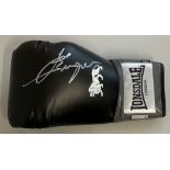 Boxing Joe Bugner signed Black Lonsdale boxing glove. Jozsef Kreul Bugner (born 13 March 1950) is