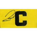 Argentine Legend Javier Zanetti Hand signed Yellow Captains Armband. Javier Adelmar Zanetti is an