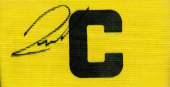 Argentine Legend Javier Zanetti Hand signed Yellow Captains Armband. Javier Adelmar Zanetti is an