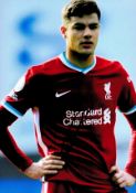 Football Ozan Kabak signed Liverpool 12x10 colour photo. Good condition. All autographs come with