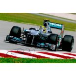 Motor Racing Nico Rosberg signed 10x8 Mercedes Formula One colour photo. Nico Erik Rosberg (born