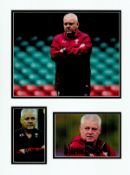 Rugby Union Warren Gatland 16x12 overall Wales mounted signature piece includes signed colour