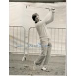 Golf Ian Woosnam Hand signed 8.5x6.5 black and white photo showing Woosnam in action. Good