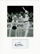 Cricket Viv Richards 16x12 overall mounted signature piece includes a signed album page and a