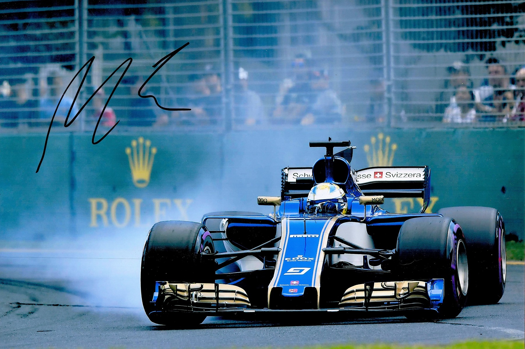 Motor Racing Marcus Ericsson signed Sauber Formula One 12x8 colour photo. Marcus Thorbjorn