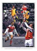 Autographed Alan Smith 16 X 12 Montage Edition - Colorized, Depicting A Superbly Produced Montage Of