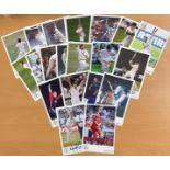 England cricket collection 20 signed 6x4 colour photo cards from players past and present some great