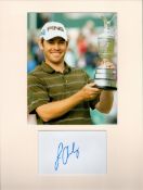 Golf Louis Oosthuizen16x12 overall mounted signature piece includes a signed album page and colour