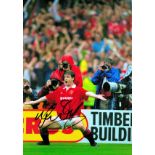 Football Mark Hughes signed Manchester United 12x8 colour photo. Leslie Mark Hughes, OBE (born 1