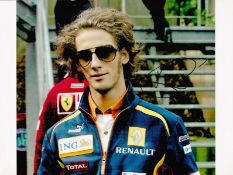 Motor Racing Romain Grosjean signed 10x8 colour photo. Swiss-French racing driver racing under the