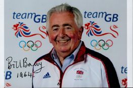 Olympics Bill Barry signed 6x4 colour photo winner of the silver medal in the coxless four rowing