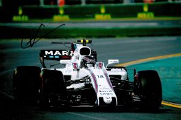 Motor Racing Lance Stroll signed Williams Formula One 12x8 colour photo. Lance Strulovitch, (born 29