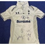 Tottenham Hotspur Multi Signed Home Shirt. Personally signed by 6 players including Harry Kane,