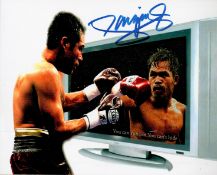 Boxing Manny Pacquiao signed 10x8 colour photo. Emmanuel Dapidran Pacquiao Sr., CLH ( born