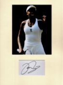 Tennis Venus Williams 16x12 overall mounted signature piece includes signed album page and a