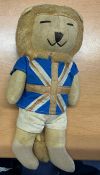 Football Original 1966 World Cup 'Willie' Mascot Lion. Measures 8 Inches in length. Good Used