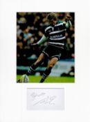 Rugby Union Toby Flood 16x12 overall Leicester Tigers mounted signature piece includes a signed