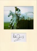 Horse Racing Richard Dunwoody 16x12 overall mounted signature piece includes a signed album and