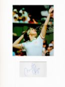 Tennis Martina Hingis 16x12 overall mounted signature piece includes signed album page and a