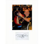 Darts Phil The Power Taylor 16x12 overall mounted signature piece. Good condition. All autographs