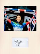 Winter Olympics Amy Williams 16x12 overall mounted signature piece includes signed album page and