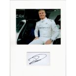 Motor Racing David Coulthard 16x12 overall mounted signature piece includes a signed album page