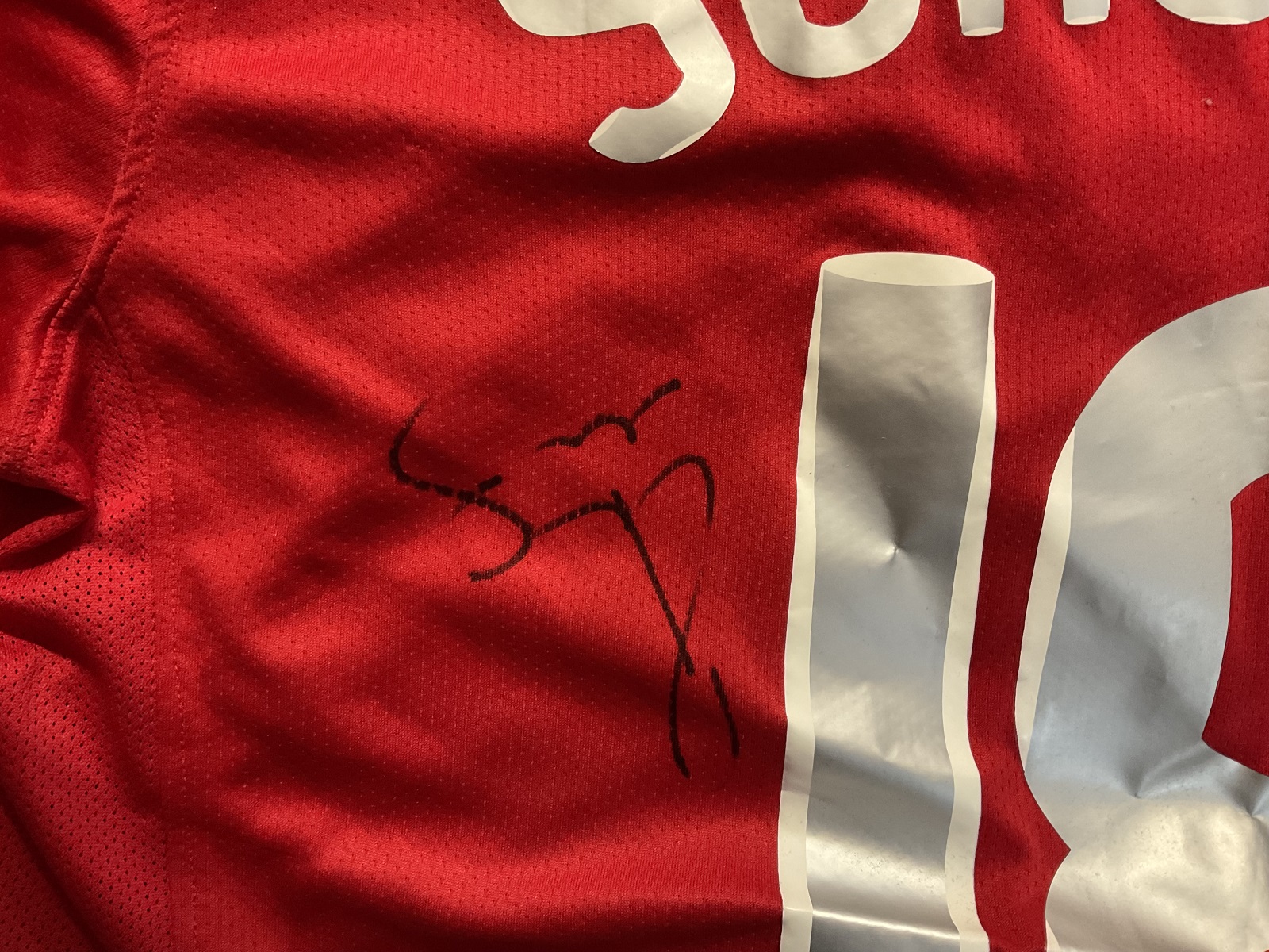 Manchester United Legend Paul Scholes Hand signed Nike Manchester United Shirt from the Final in - Image 2 of 3