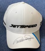 Bernhard Langer signed Taylor Made Jet Speed golf cap. German professional golfer. He is a two-