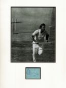 Cricket Ian Botham 16x12 overall mounted signature piece includes signed album page and a black