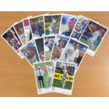 England Cricket collection 15 signed 6x4 colour photo cards includes great names past and present